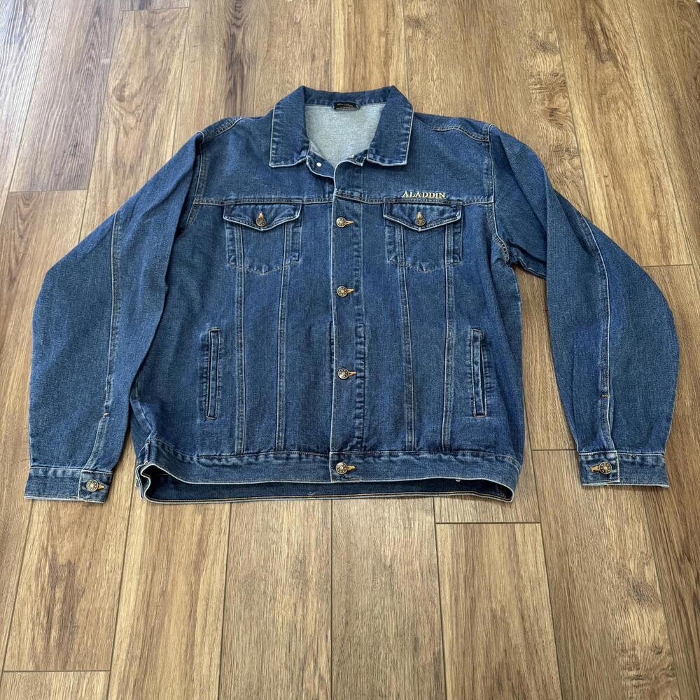 Vintage 90s Aladdin Las Vegas Casino Denim Jacket